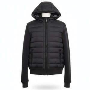 Schott NYC Rockwell Hybrid Puffer Jacket Black Mens S